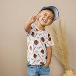 Little Joy Co. Grand Slam Bamboo Tee For 3 To 6M And Size 6 Sustainable - Everetts Place Boutique - 