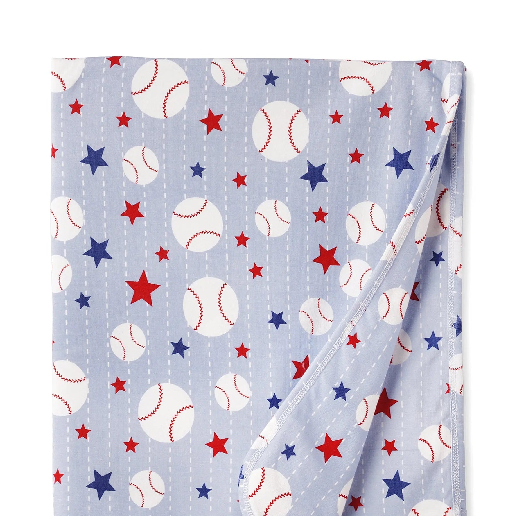 Tesa Babe Grand Slam Baseball Bamboo Stroller Blanket for Baby - 