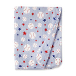 Grand Slam Baseball Bamboo Stroller Blanket for Baby - Linens, Star, Bag | Everetts Place