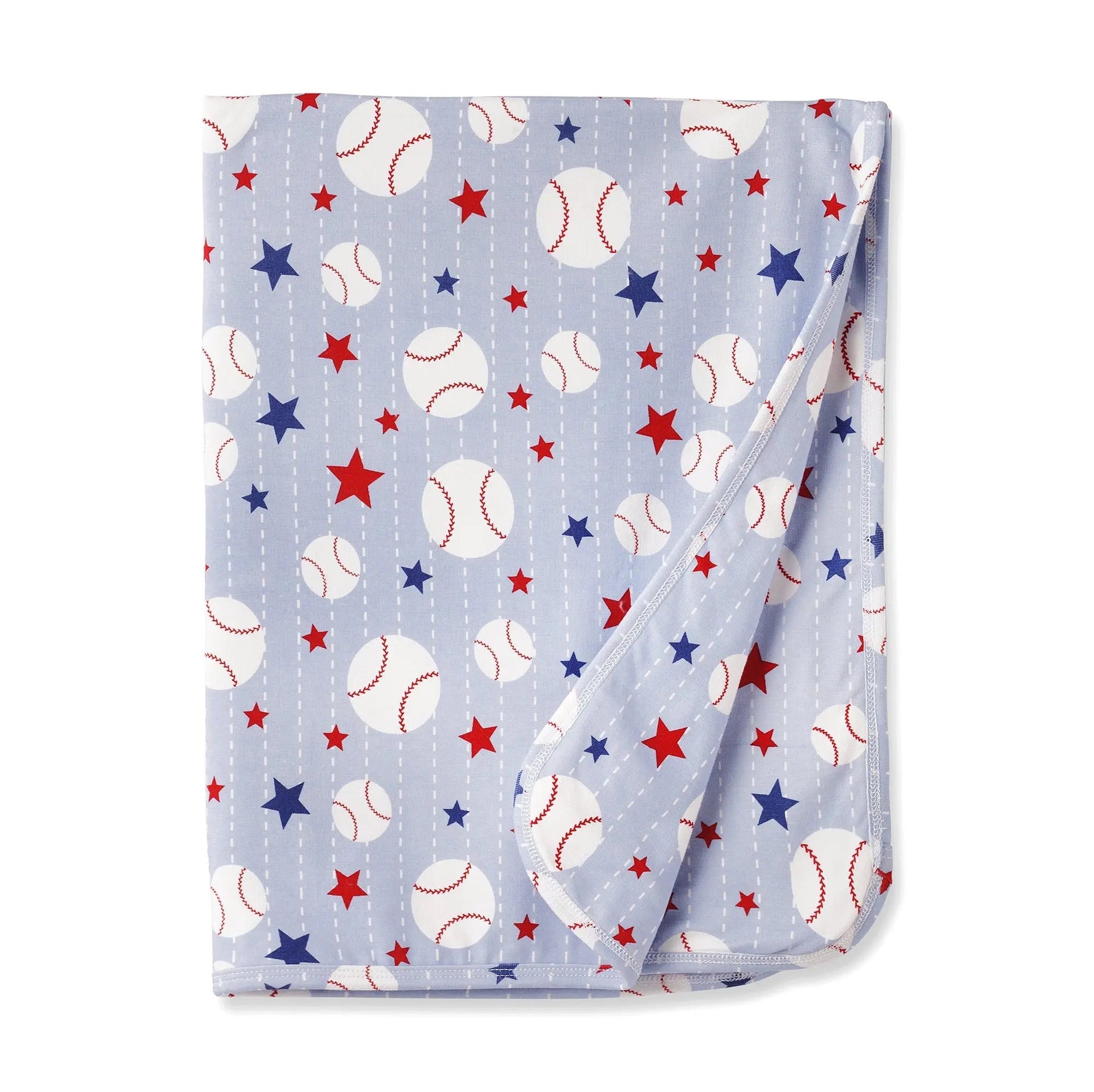 Grand Slam Baseball Bamboo Stroller Blanket for Baby - Linens, Star, Bag | Everetts Place
