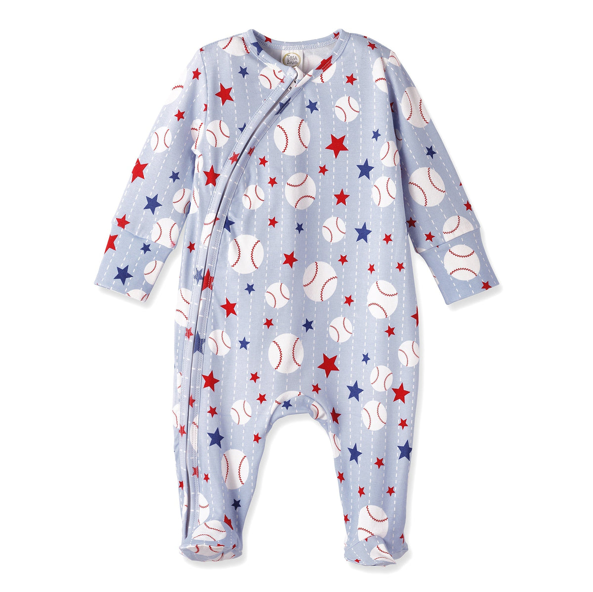 Tesa Babe Grand Slam Baseball Bamboo Zipper Romper for BabyEveretts Place