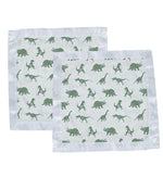 Newcastle Classics Granite Green Dinosaur Cotton Blankie with Soft Comfort for Kids - Baby & Toddler > Swaddling & Receiving Blankets > Receiving Blankets Bamboo Security Blanket