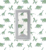 Newcastle Classics Granite Green Dinosaurs Cotton Swaddle - 