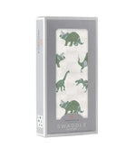 Newcastle Classics Granite Green Dinosaurs Cotton Swaddle - 