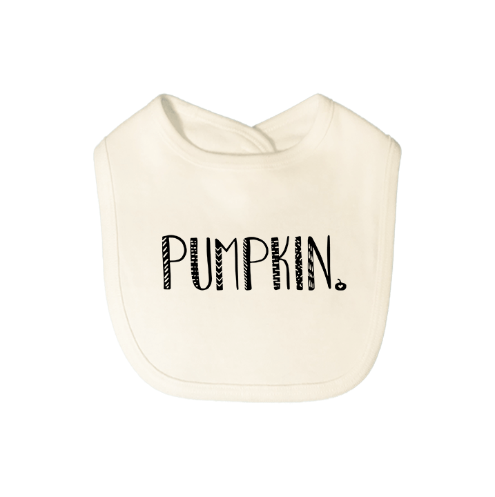 Finn + Emma graphic bib | pumpkin - 