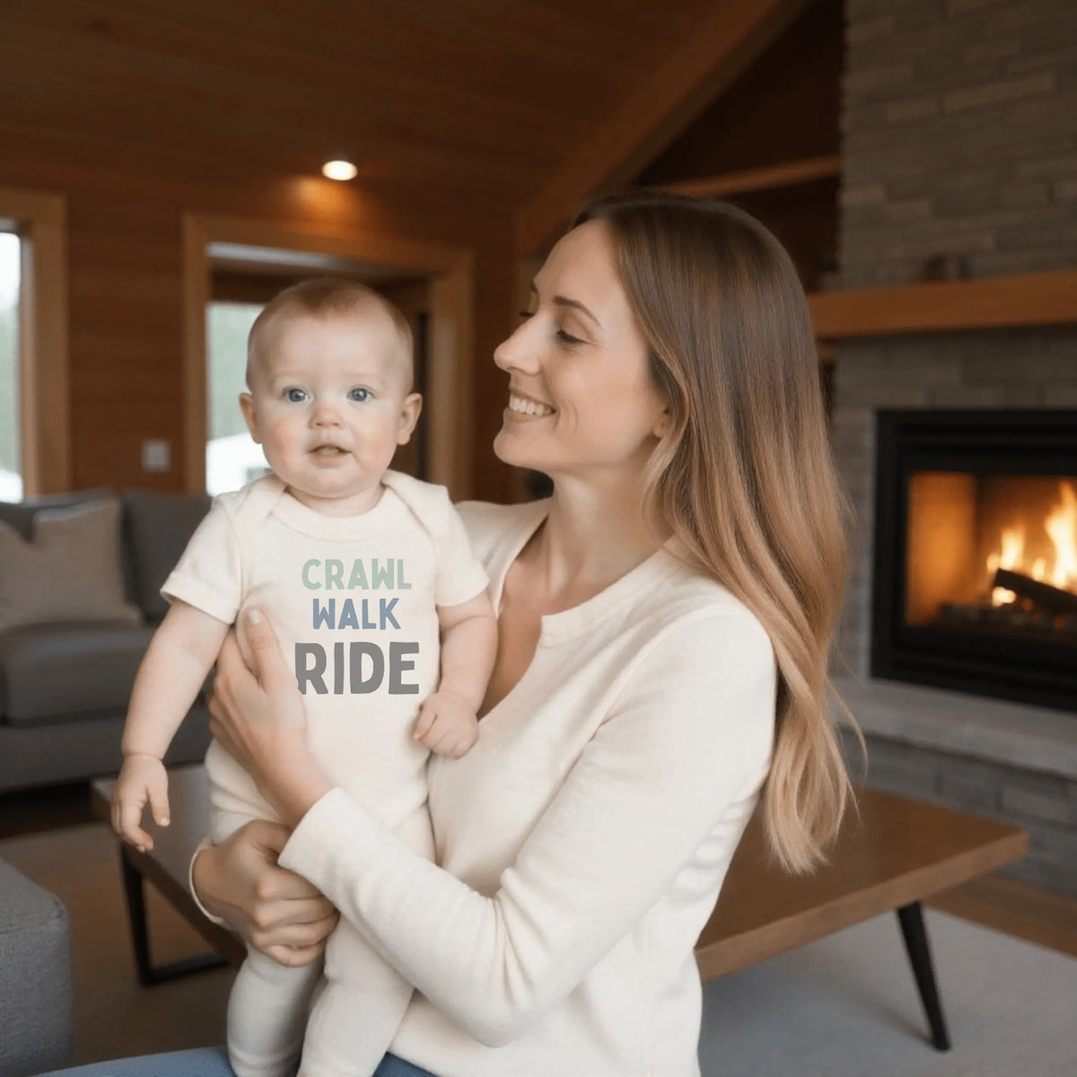 Finn + Emma graphic bodysuit |crawl walk ride - 