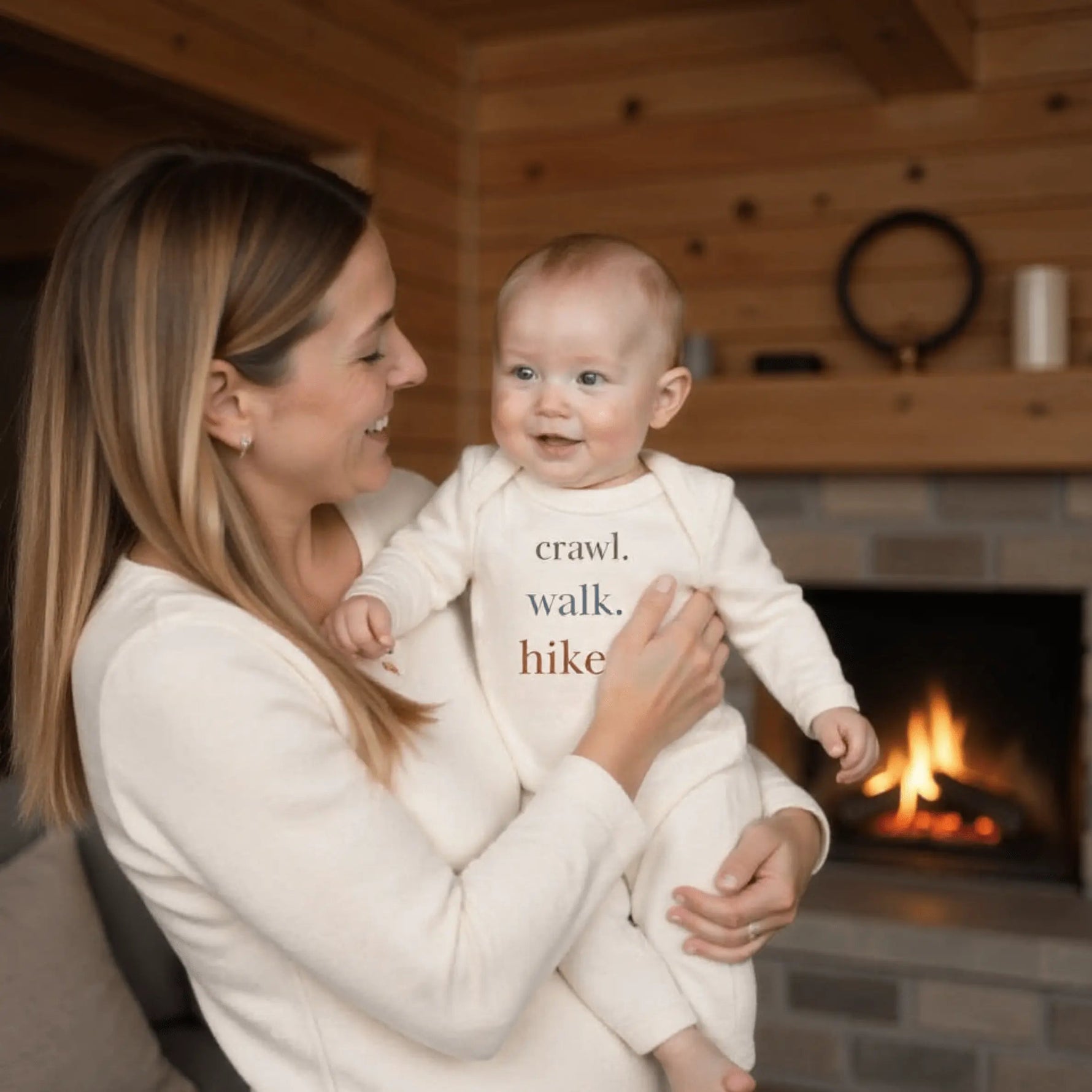 Finn + Emma graphic bodysuit | crawl walk hike - 