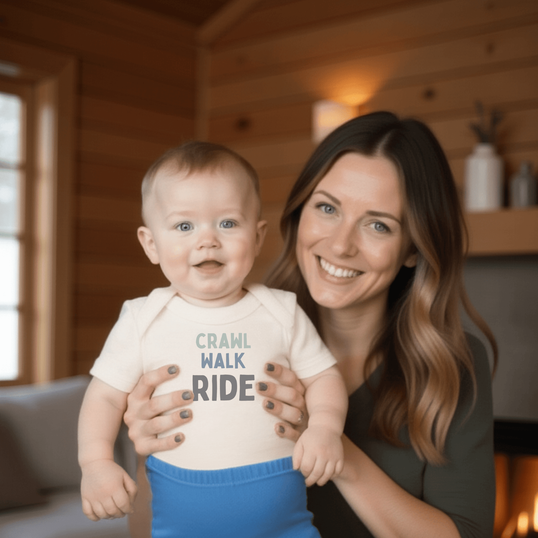 Finn + Emma graphic bodysuit |crawl walk ride - 