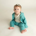 Finn + Emma graphic bodysuit | crawl walk surf - 