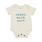 Finn + Emma graphic bodysuit | crawl walk surf - 