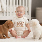 Finn + Emma graphic bodysuit |Every Dog Needs A Baby - 