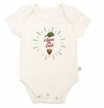 Finn + Emma graphic bodysuit | love dad beard - 