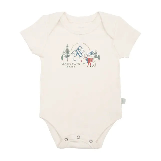 Finn + Emma graphic bodysuit | mountain baby - 