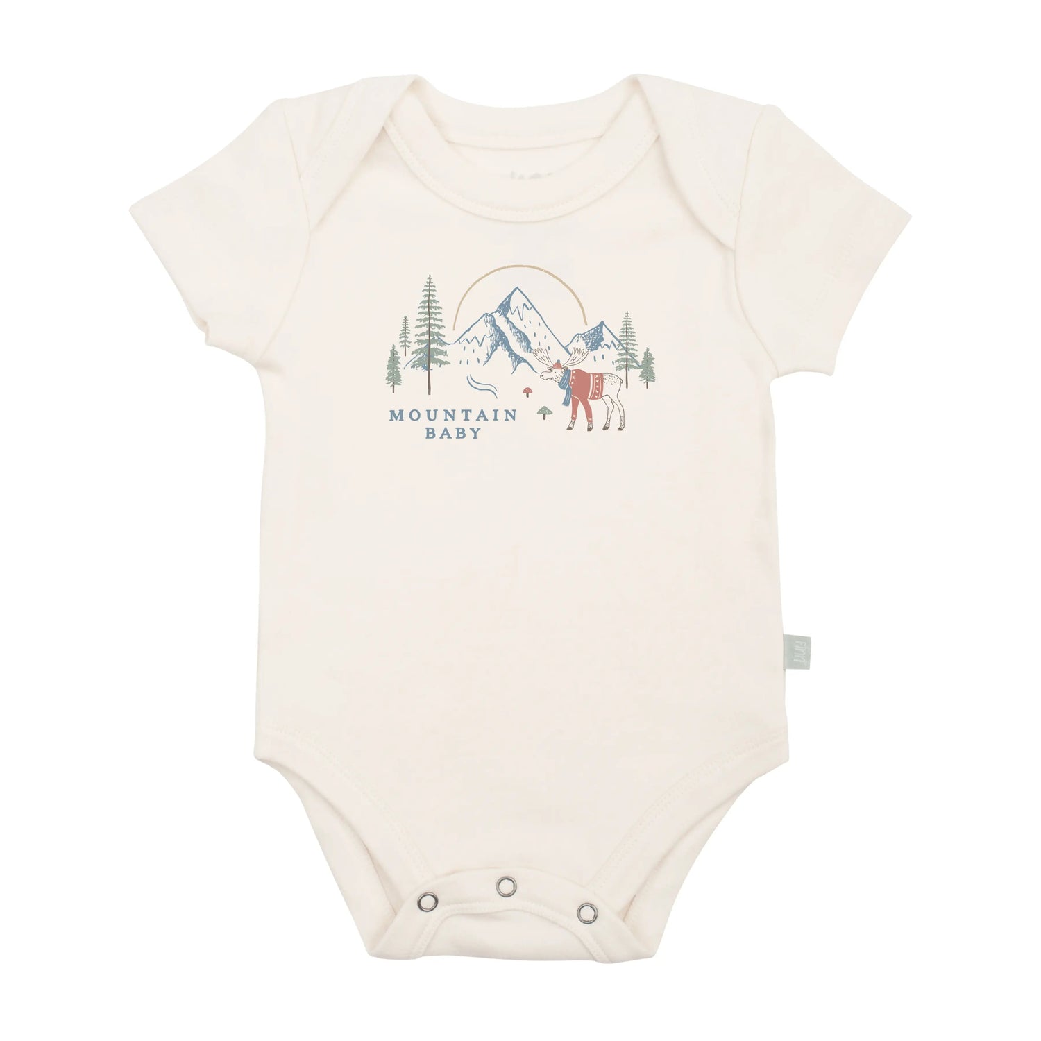 Finn + Emma graphic bodysuit | mountain baby - 