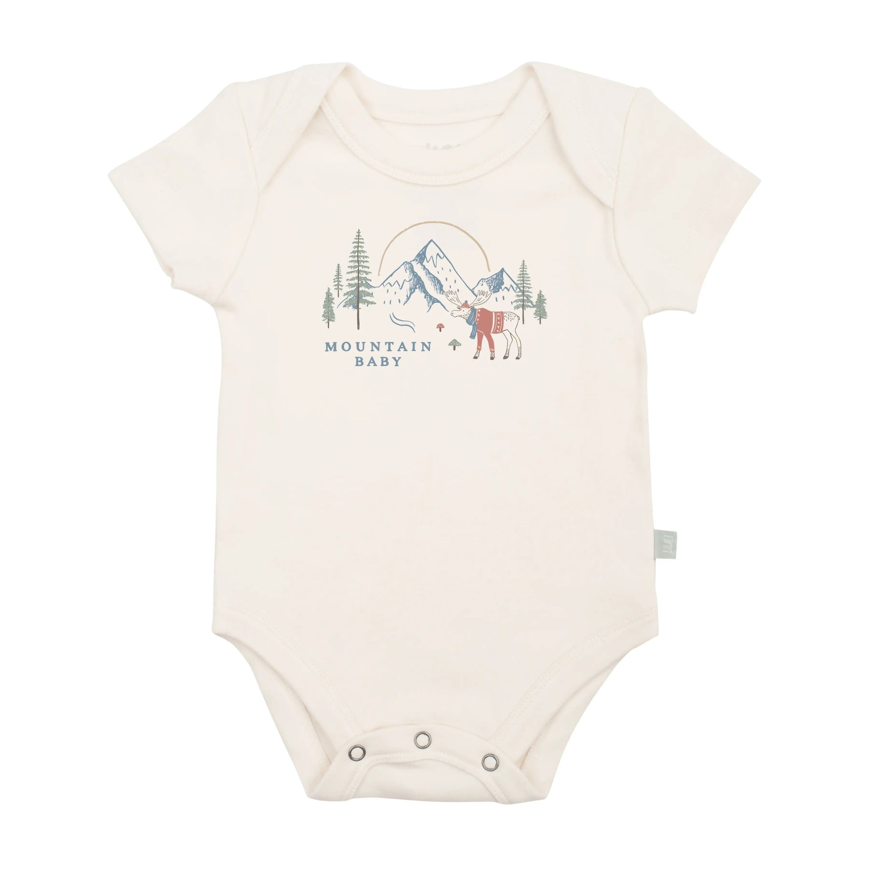 Finn + Emma graphic bodysuit | mountain baby - 