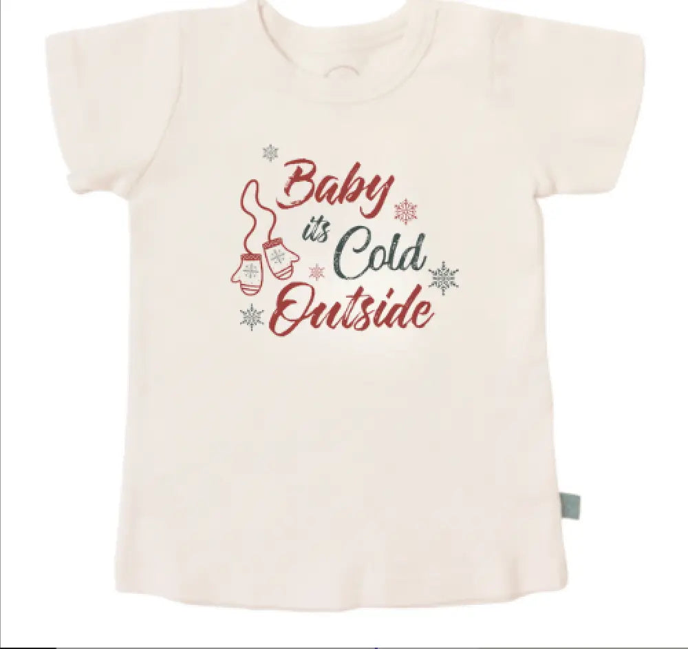 Finn + Emma graphic tee | baby its cold outside - 