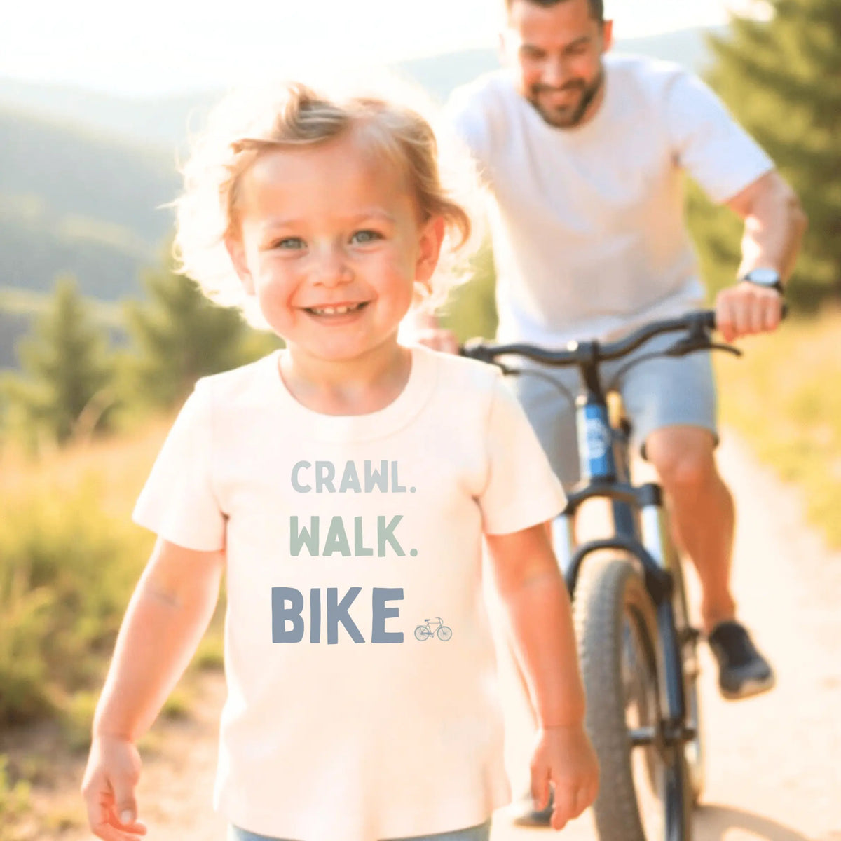 Finn + Emma graphic tee | crawl walk bike - 