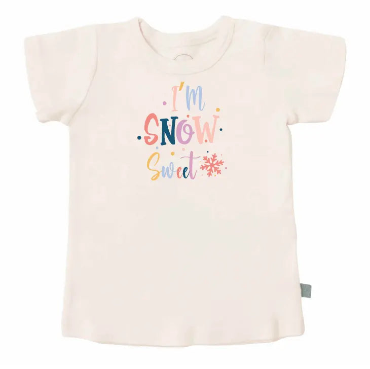 graphic tee | snow sweet - Sleeve, Baby & Toddler Clothing, Textile, Pink, Active Shirt | Everetts Place