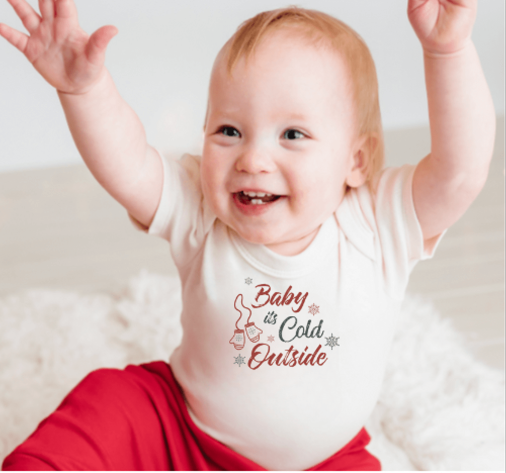 Finn + Emma graphic tee | baby its cold outside - 