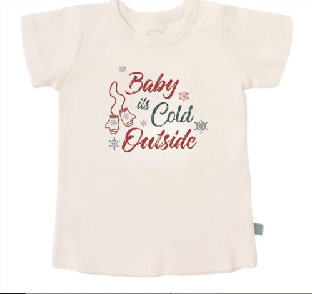 Finn + Emma graphic tee | baby its cold outside - 