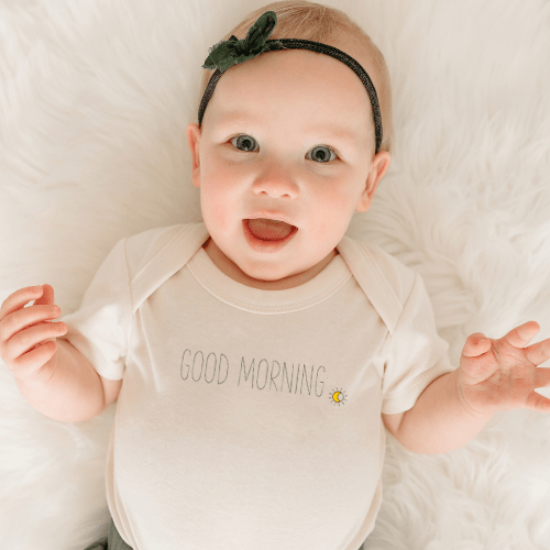 Finn + Emma graphic tee | good morning - 