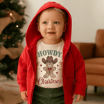 Finn + Emma graphic tee | howdy gingerbread christmas - 