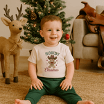 Finn + Emma graphic tee | howdy gingerbread christmas - 