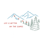 Finn + Emma graphic tee | on the slopes - 