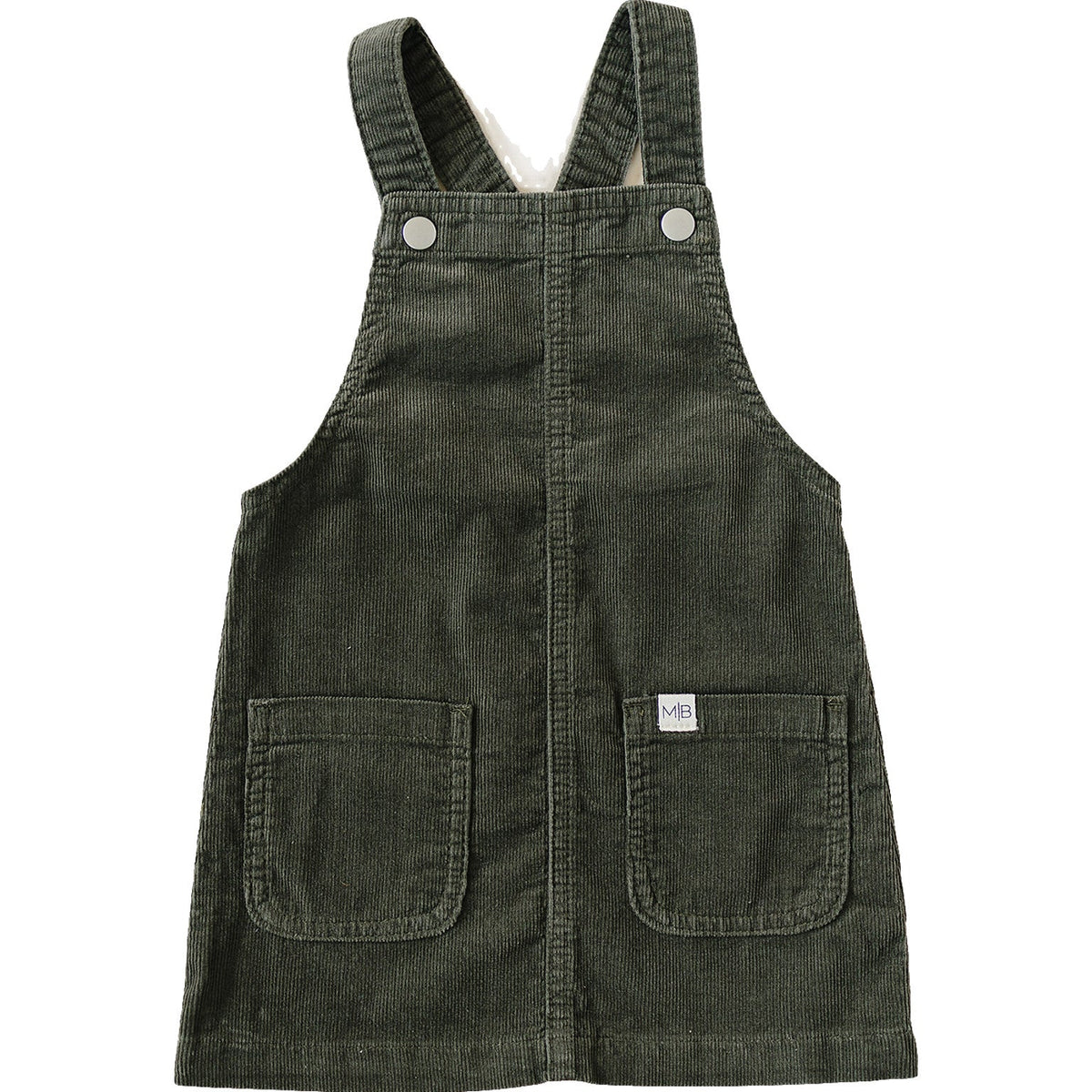 Mebie Baby Green Corduroy Dress for Baby Girls by Mebie Baby Collection - 