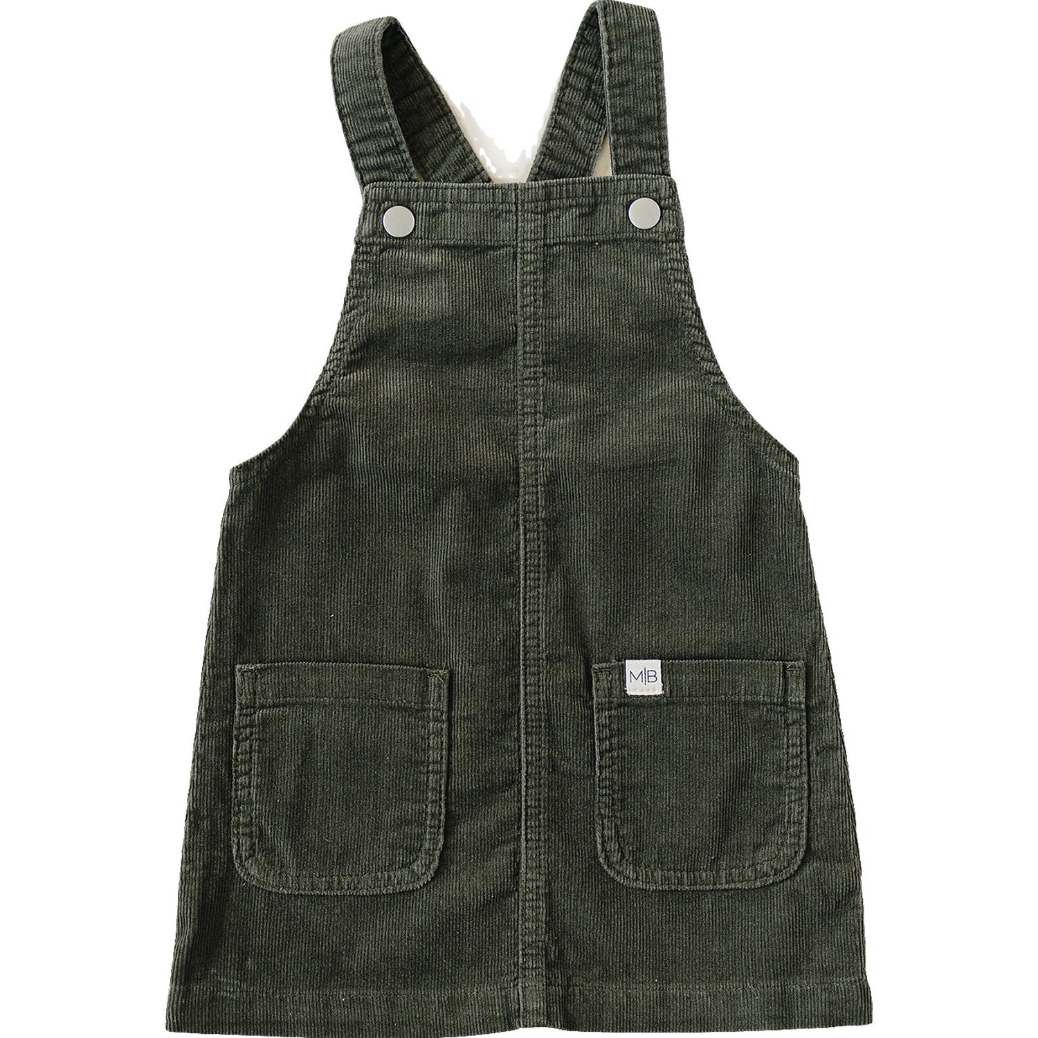 Mebie Baby Green Corduroy Dress for Baby Girls by Mebie Baby Collection - 