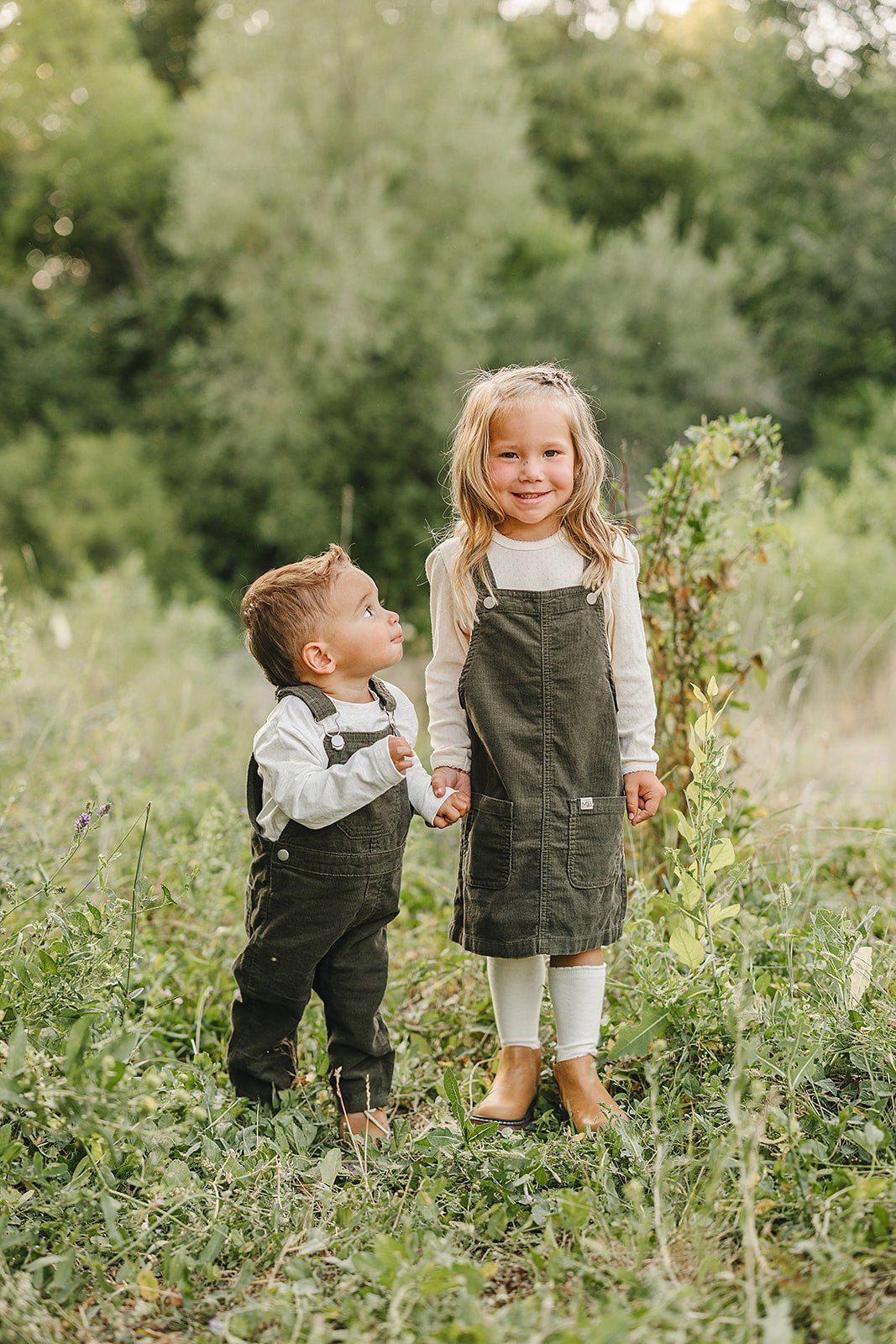 Mebie Baby Green Corduroy Dress for Baby Girls by Mebie Baby Collection - 