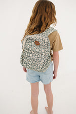 Mebie Baby Green Daisy Mini Backpack - 