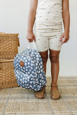 Mebie Baby Green Floral Mini Backpack - 