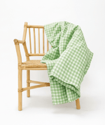 Little Mae & Co Green Gingham Crib Quilted BlanketEveretts Place