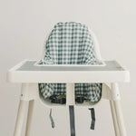Little Joy Co. Green Gingham Cushion Cover for IKEA Antilop Highchair - Everetts Place Boutique - 