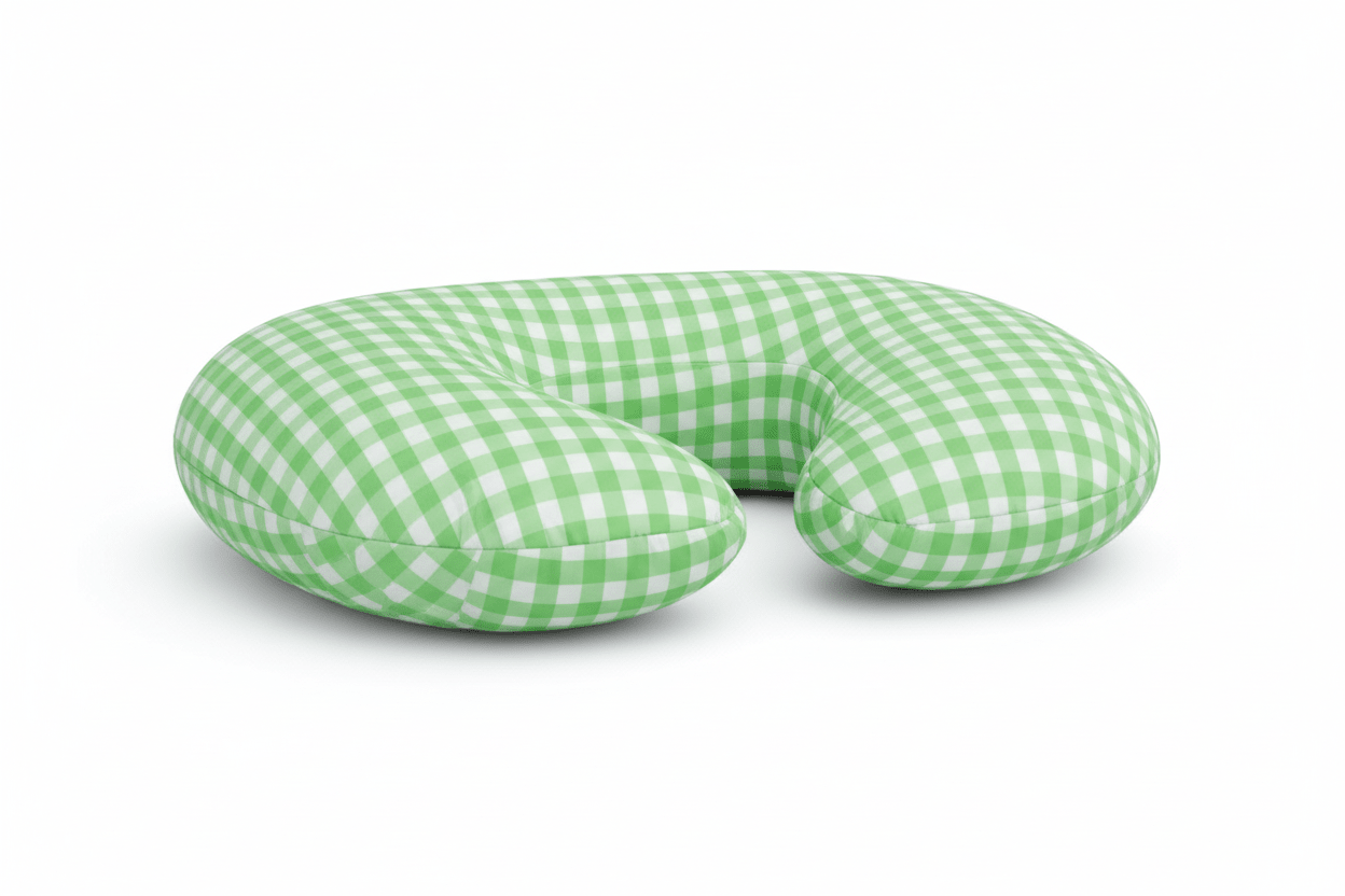 Little Mae & Co Green Gingham Nursing Pillow CoverEveretts Place