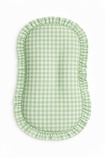 Little Mae & Co Green Gingham Ruffle Baby Lounger CoverEveretts Place