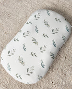 Harp Angel Boutique Green Leaves Bamboo Changing Pad Cover | Bassinet & Lounger Cover Everetts Place