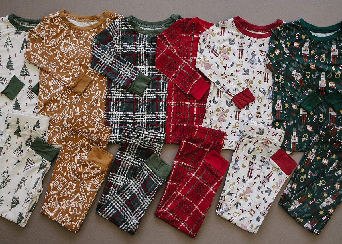 Mebie Baby Green Nutcracker Bamboo Cozy Sleep Set for Babies and Toddlers - 