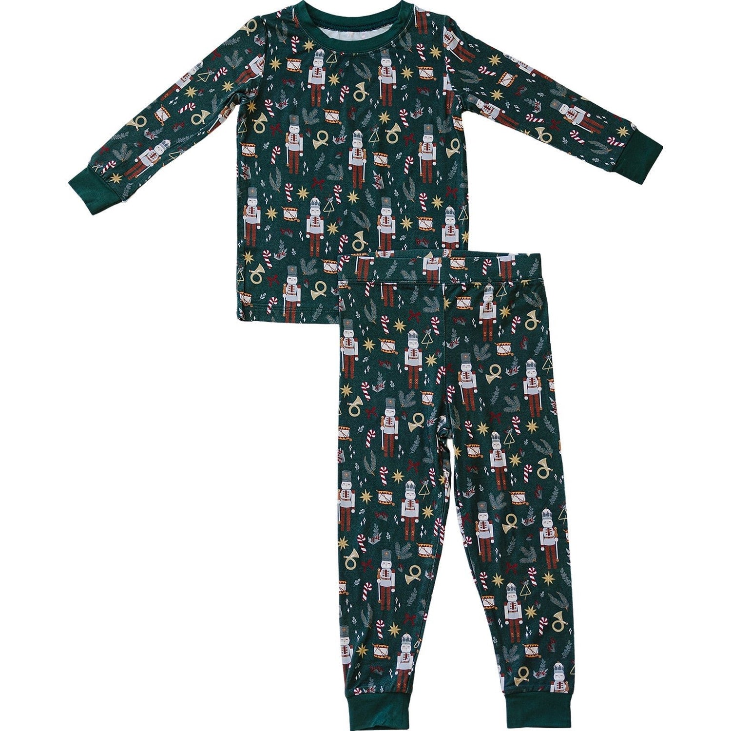 Mebie Baby Green Nutcracker Bamboo Cozy Sleep Set for Babies and Toddlers - 