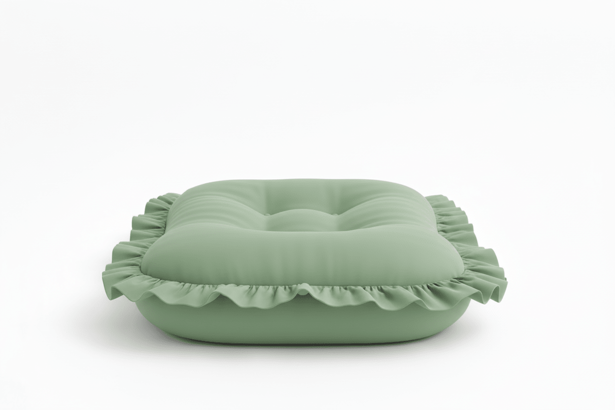 Little Mae & Co Green Ruffle Baby Lounger CoverEveretts Place
