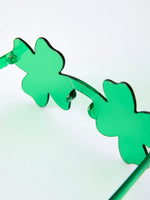 Rylee Faith Designs Green Shamrock Shaped Sunglasses for St. Patrick’s Day - 