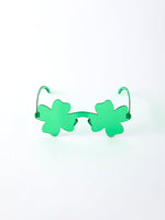 Rylee Faith Designs Green Shamrock Shaped Sunglasses for St. Patrick’s Day - 