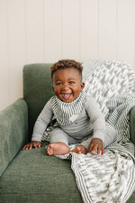 Mebie Baby Green Stripes Classic Muslin Bib - 
