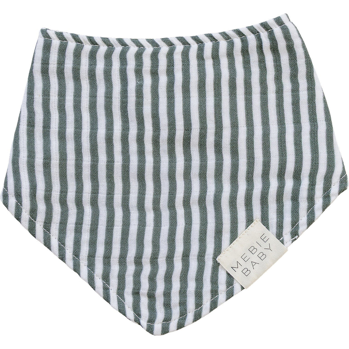 Green Stripes Classic Muslin Bib - Linens, Scarf, Kerchief, Pattern, Tie | Everetts Place