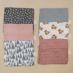 Mebie Baby Green Stripes Muslin Burp Cloth - 