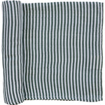 Green Stripes Muslin Swaddle Blanket - Textile, Linens, Woven fabric, Pattern, Scarf | Everetts Place