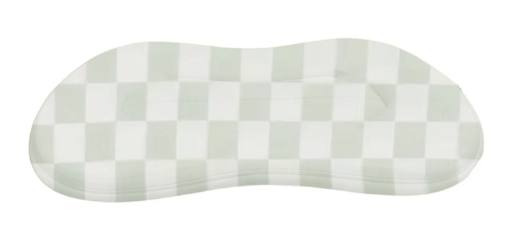 Little Mae & Co Green White Checkered New Lounger Curve Cover - 