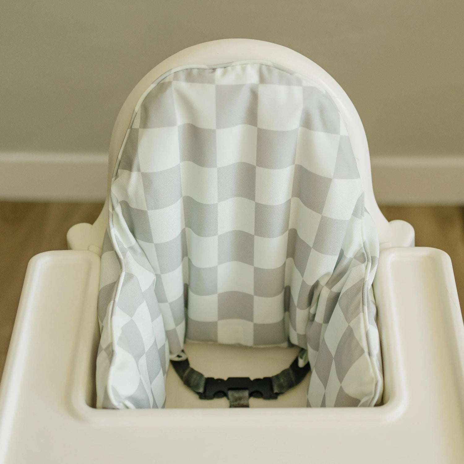 Greige Checker IKEA Antilop Cushion Cover - Baby Safety, Baby & Toddler Clothing, Chair, Plastic, Wood flooring | Everetts Place