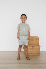 Mebie Baby Grey Anchor Pocket Shorts - 